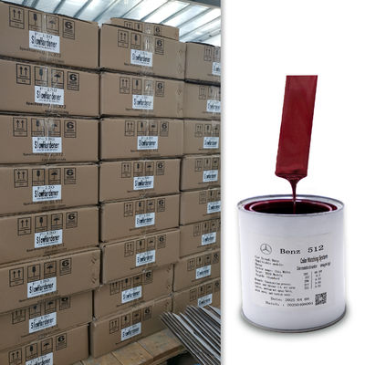 Pintura de retoque acrílica Premium 1K Rojo Perla para Mercedes-Benz DB512 con acabado de alto brillo