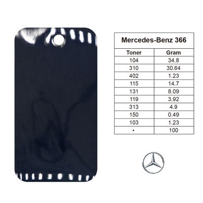 Pintura de automóvil acrílica de perla azul 1K Premium para Mercedes-Benz DB366 Fórmula ecológica en agua