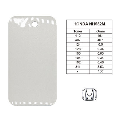 Pintura acrílica para coche Honda NH552M 1K Light Gray Silver resistente a los arañazos