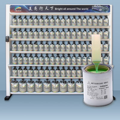 Tecnología de Acrílico 1K Refinar pintura de automóviles para altas temperaturas y ambientes secos con efecto de oro de champán