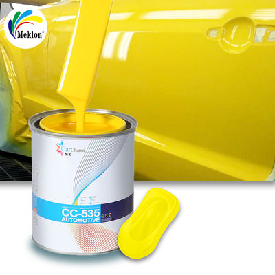 Amarillo limón, respetuoso con el medio ambiente y duradero, combinado con la pintura original del coche