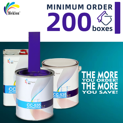 Pintura de automóviles de alto rendimiento púrpura avanzada resistente a los rayos UV 1k