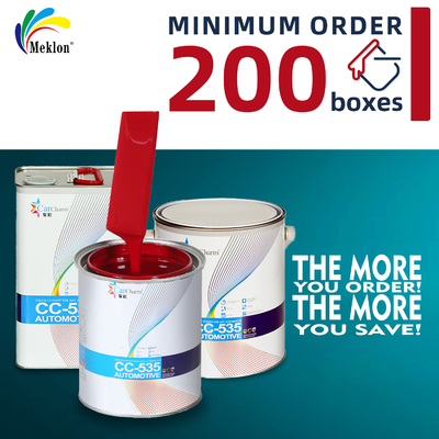 Pintura de automóvil acrílica roja pura clásica de secado rápido de alto rendimiento profesional con excelente resistencia al desgaste y resistencia a los arañazos, resistencia industrial y durabilidad