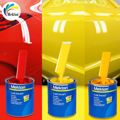 Fabricante Ventas directas Cobertura de alto brillo con pintura de automóviles amarillo súper vibrante