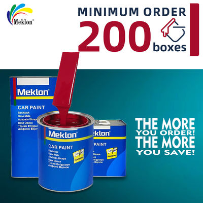 Pintura de reparación de automóviles rojo brillante resistente a los rayos UV de alto rendimiento