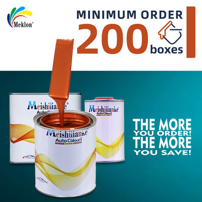 Pintura para reparación de automóviles naranja roja resistente a la intemperie y a los rayos UV