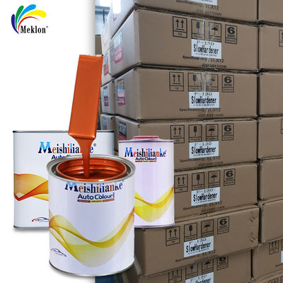 Pintura para reparación de automóviles naranja roja resistente a la intemperie y a los rayos UV