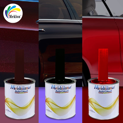 Pintura de reparación de automóviles negra pura, resistente a los arañazos y fácil de reparar.