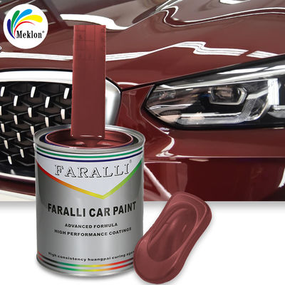 Pintura para automóviles de color rojo oscuro de alto brillo resistente a los rayos UV