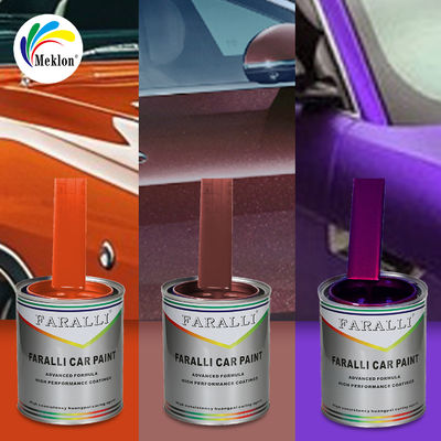 Pintura para automóviles de color rojo oscuro de alto brillo resistente a los rayos UV