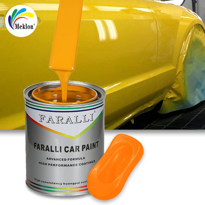 Pintura para coche amarilla de alto rendimiento, resistente a la intemperie, de bajo costo, venta directa del fabricante