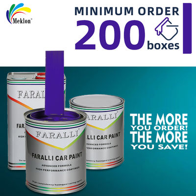 Pintura en aerosol para coche metalizada azul púrpura con alto rendimiento y bajas emisiones de VOC