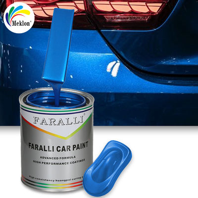 Pintura de reparación de automóviles azul brillante de alto brillo, resistente al desgaste y a los rayos UV
