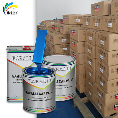 Pintura de reparación de automóviles azul brillante de alto brillo, resistente al desgaste y a los rayos UV