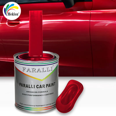 Venta Directa del Fabricante de Pintura Automotriz Rojo Brillante de Alto Brillo Continuo Resistente a los Rayos UV