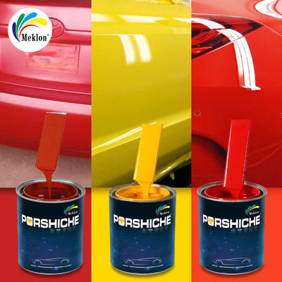 Pintura de reparación suministrada por la fábrica, resistente a los rayos UV y a la intemperie, pintura para coche naranja rojo