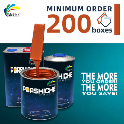 Pintura de reparación de automóviles de metal naranja de alto brillo duradera y resistente al desgaste