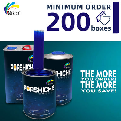 Pintura de automóviles azul brillante sin arañazos acabado brillante 2: 1 proporción de mezcla