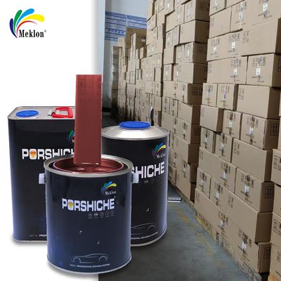 Pintura de automóvil de color rojo oscuro metálico mate de secado rápido