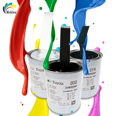 Pintura de reparación de 1K negra de alto brillo para superficies metálicas