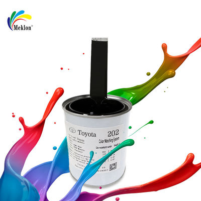 Pintura de reparación de 1K negra de alto brillo para superficies metálicas