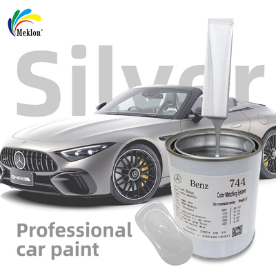 Pintura de reparación de automóviles de metal de plata con bajo contenido de VOC con alto rendimiento de costo y protección ambiental
