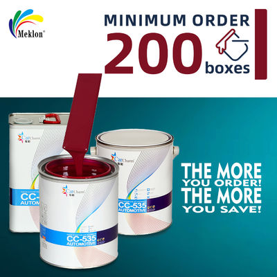 La pintura de acabado de automóvil más vendida de color rojo intenso anti-UV y anti-desvanecimiento