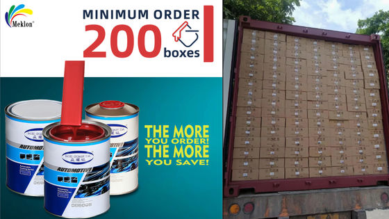 1K Red Car Refinish Paint Equipos independientes de I + D y producción con gráficos de masterbatch y tarjetas de color