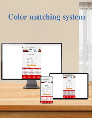 Sistema de mezcla de colores para pintura automática