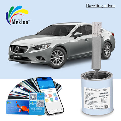 38P Pintura de automóviles de acabado plateado brillante con efecto deslumbrante para revestimiento de automóviles Mazda