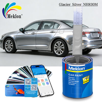 Pintura para automóviles mezclada anti arañazos, a prueba de calor, de color plateado práctico