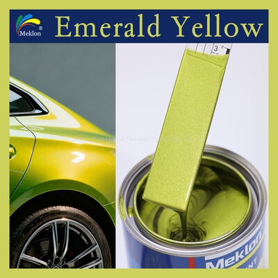 Recubrimiento líquido acrílico Meklon Emerald Yellow para aplicación en spray y reparación de automóviles