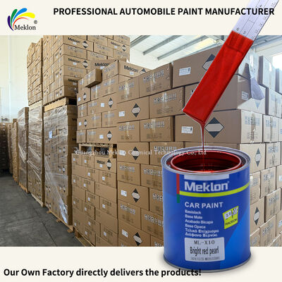 Meklon Rojo Brillante Perla Alto croma Resistente a los arañazos Refinar pintura de automóviles para reparación de automóviles