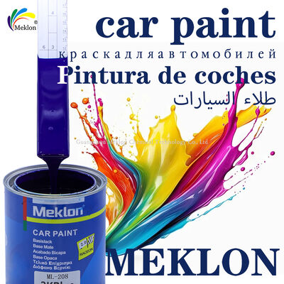Pintura automotriz Meklon MK-208 2K Azul Resistente a Rayones Bajas Emisiones VOC para Reparación Automotriz