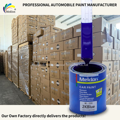 Pintura automotriz Meklon MK-208 2K Azul Resistente a Rayones Bajas Emisiones VOC para Reparación Automotriz