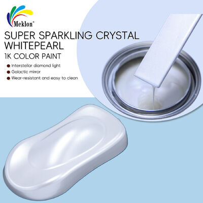 100% Compatible con Mk-X-11 Acrílico para automóviles Refinish Paint Spray 1k Basecoat High Shining Crystal White Pearl Car Paint para reparación de automóviles