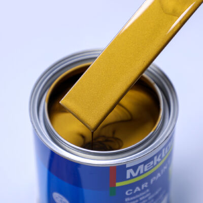 Pintura de automóvil para reparación de automóviles de acrílico 100% coincidente con MK-M418 Refinish Car Paint Spray 1K Basecoat Gold Silver (amarillo)