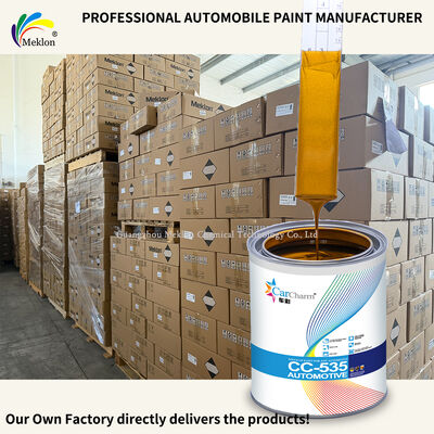 Pintura de automóvil para reparación de automóviles de acrílico 100% coincidente con MK-M418 Refinish Car Paint Spray 1K Basecoat Gold Silver (amarillo)
