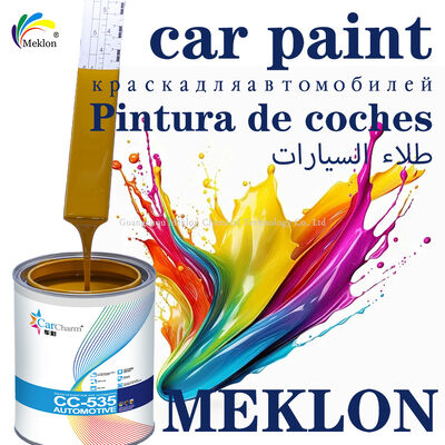 Pintura acrílica para repintado de automóviles 2K Amarillo Barro con aplicación en spray, recubrimiento líquido para reparación y renovación de automóviles