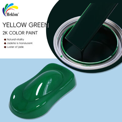 Secado rápido 2K pintura acrílica amarillo-verde para automóviles Coating y pintura de acabado para automóviles
