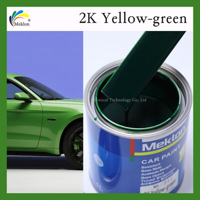 Secado rápido 2K pintura acrílica amarillo-verde para automóviles Coating y pintura de acabado para automóviles