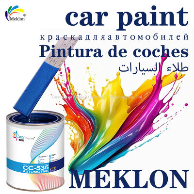 Pintura acrílica 1K para reparación de automóviles, color azul brillante y plateado, suministro profesional a granel