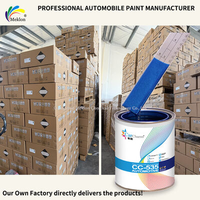 Pintura acrílica 1K para reparación de automóviles, color azul brillante y plateado, suministro profesional a granel
