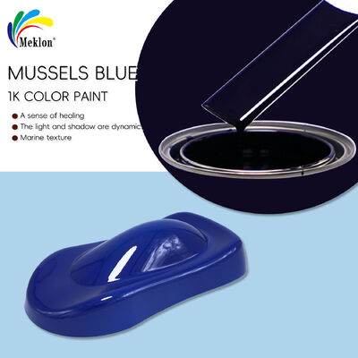 Pintura de reparación de automóviles mejillones azul 1L acrílico de alto brillo fábrica mayorista listo para el envío
