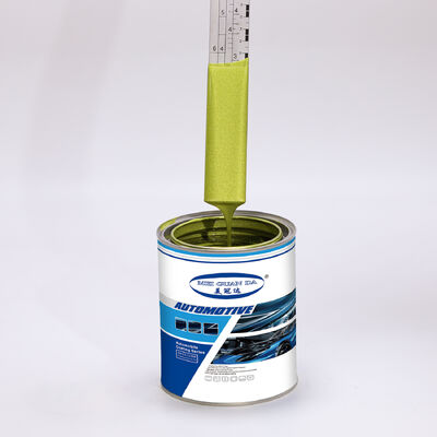 Pintura de reparación de automóviles X16 Amarillo Esmeralda 1L Fábrica de mezcla de acrílico de precisión 7-14 días