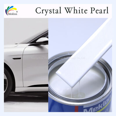 Refinar pintura de automóviles Cristal Perla Blanca 1K Tinta acrílica Opción ideal para talleres de reparación de automóviles y restauración de vehículos