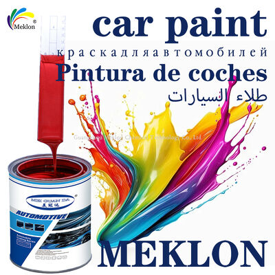 Refinar pintura de automóviles pintura profesional de automóviles diseñada para la aplicación y excelente adhesión en varios paneles de carrocería de automóviles X09 Glitter Rojo Plata