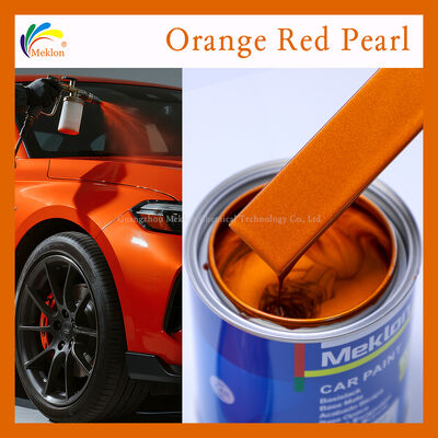 Pintura de automóviles de color naranja rojo perla de alto sólido Pintura de automóviles personalizada anti-desvanecimiento OEM y ODM