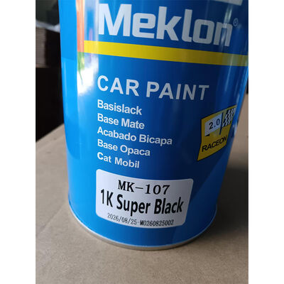Pintura acrílica negra pura ML-137P 1K para coche, pintura de acabado automotriz de Color sólido de alto brillo para reparación de carrocería