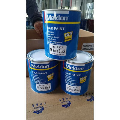 Pintura acrílica negra pura ML-137P 1K para coche, pintura de acabado automotriz de Color sólido de alto brillo para reparación de carrocería
